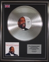 BARRY WHITE/LTD EDITION CD PLATINUM DISC/RECORD/THE LOVE ALBUM