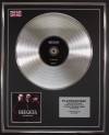 BEEGEES/LTD EDITION CD PLATINUM DISC/RECORD/ONE NIGHT ONLY