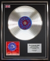 THE CURE/LTD EDITION CD PLATINUM DISC/RECORD/WISH
