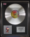 COLDPLAY/LTD EDITION CD PLATINUM DISC/RECORD/MYLO XYLOTO