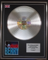 CHUCK BERRY/LTD EDITION CD PLATINUM DISC/RECORD/THE BEST OF