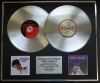 ARETHA FRANKLIN/Double Platinum Disc Record Display Ltd Edition I NEVER LOVED A MAN & LADY SOUL
