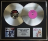 AVRIL LAVIGNE/Double Platinum Disc Record Display Ltd Edition LET GO & THE BEST DAME THING