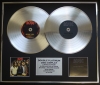 AC/DC/Double Platinum Disc Record Display Ltd Edition HIGHWAY TO HELL & BACK IN BLACK