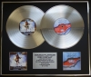 AC/DC/Double Platinum Disc Record Display Ltd Edition BLOWUP YOUR VIDEO & THE RAZORS EDGE