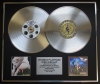 AEROSMITH/Double Platinum Disc Record Display Ltd Edition GET A GRIP & NINE LIVES