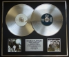 A-HA/Double Platinum Disc Record Display Ltd Edition THE DEFINITIVE & THE HITS OF