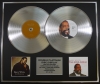 BARRY WHITE/Double Platinum Disc Record Display Ltd Edition SOUL SEDUCTION & THE LOVE ALBUM