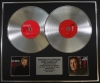 BARRY MANILOW/Double Platinum Disc Record Display Ltd Edition THE GREATEST SONGS & THE GREATEST LOVE