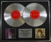 BOB DYLAN/Double Platinum Disc Record Display Ltd Edition BLOOD ON THE TRACKS & BLONDE ON BLONDE