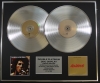 BOB MARLEY/Double Platinum Disc Record Display Ltd Edition CATCH A FIRE & EXODUS