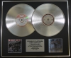 BON JOVI/Double Platinum Disc Record Display Ltd Edition SLIPPERY WHEN WET & NEW JERSEY