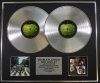 THE BEATLES/Double Platinum Disc Record Display Ltd Edition ABBEY ROAD & LET IT BE