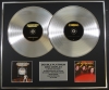 BEEGEES/Double Platinum Disc Record Display Ltd Edition SATURDAY NIGHT FEVER & SPIRITS HAVING FLOWN