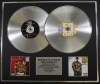 50 CENT/Double Platinum Disc Record Display Ltd Edition GET RICH OR DIE TRYIN & THE MASSACRE
