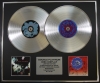 THE CURE/Double Platinum Disc Record Display Ltd Edition DISINTEGRATION & WISH