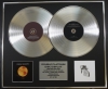 COLDPLAY/Double Platinum Disc Record Display Ltd Edition PARACHUTES & RUSH OF BLOOD TO THE HEAD