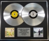 ELTON JOHN/Double Platinum Disc Record Display Ltd Edition GOODBYE YELLOW BRICK RD & A SINGLE MAN
