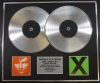 ED SHEERAN/Double Platinum Disc Record Display Ltd Edition + & x
