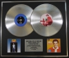 ELVIS PRESLEY/Double Platinum Disc Record Display Ltd Edition MOODY BLUES & JAILHOUSE ROCK