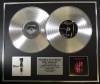FOO FIGHTERS/Double Platinum Disc Record Display Ltd Edition ECHOES SILENCE & WASTING LIGHT