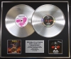 JUDAS PRIEST/Double Platinum Disc Record Display Ltd Edition SAD WINGS OF DESTINY & KILLING MACHINE