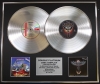 JUDAS PRIEST/Double Platinum Disc Record Display Ltd Edition PAINKILLER & ANGEL OF RETRIBUTION