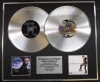 JUSTIN TIMBERLAKE/Double Platinum Disc Record Display Ltd Edition JUSTIFIED & FUTURE SEX LOVE SOUNDS