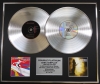JOE SATRIANI/Double Platinum Disc Record Display Ltd Edition SURFING WITH THE ALIEN & THE EXTREMIST