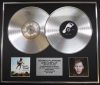 JAMES BLUNT/Double Platinum Disc Record Display Ltd Edition SOME KIND OF TROUBLE & MOON LANDING