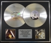 KATE BUSH/Double Platinum Disc Record Display Ltd Edition LION HEART & NEVER FOR EVER