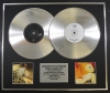 KORN/Double Platinum Disc Record Display Ltd Edition FOLLOW THE LEADER & ISSUES