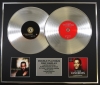 LUTHER VANDROSS/Double Platinum Disc Record Display Ltd Edition DANCE WITH MY FATHER & LOVE SONGS