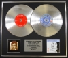 LEONARD COHEN/Double Platinum Disc Record Display Ltd Edition SONGS OF & DEAR HEATHER