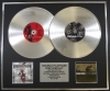 LINKIN PARK/Double Platinum Disc Record Display Ltd Edition HYBRID THEORY & METEORA