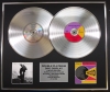 MIKE + THE MECHANICS/Double Platinum Disc Record Display Ltd Edition LIVING YEARS & WORD OF MOUTH