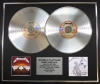 METALLICA/Double Platinum Disc Record Display Ltd Edition MASTER OF PUPPETS & JUSTICE FOR ALL
