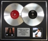 MICHAEL JACKSON/Double Platinum Disc Record Display Ltd Edition OFF THE WALL & THRILLER