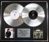 MICHAEL JACKSON/Double Platinum Disc Record Display Ltd Edition BAD & DANGEROUS