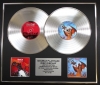 MEAT LOAF/Double Platinum Disc Record Display Ltd Edition BAT OUT OF HELL & BAT OUT OF HELL II