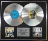 OASIS/Double Platinum Disc Record Display Ltd Edition DEFINITLEY MAYBE & WHATS THE STORY