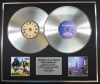OASIS/Double Platinum Disc Record Display Ltd Edition BE THERE NOW & STANDING ON THE SHOULDER OF