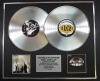 OASIS/Double Platinum Disc Record Display Ltd Edition HEATHEN CHEMISTRY & DONT BELIEVE THE TRUTH