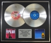 PEARL JAM/Double Platinum Disc Record Display Ltd Edition TEN & PEARL JAM