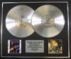 PRINCE/Double Platinum Disc Record Display Ltd Edition PURPLE RAIN & SIGN O' THE TIMES