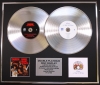QUEEN/Double Platinum Disc Record Display Ltd Edition SHEER HEART ATTACK & A NIGHT AT THE OPERA