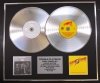 QUEEN/Double Platinum Disc Record Display Ltd Edition THE GAME & FLASH GORDAN