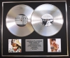 RIHANNA/Double Platinum Disc Record Display Ltd Edition TALK THAT TALK & UNAPOLOGETIC