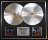 RUSH/Double Platinum Disc Record Display Ltd Edition MOVING PICTURES & POWER WINDOWS