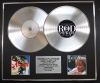 ROD STEWART/Double Platinum Disc Record Display Ltd Edition WHEN WE WERE NEW BOYS & VERY BEST OF